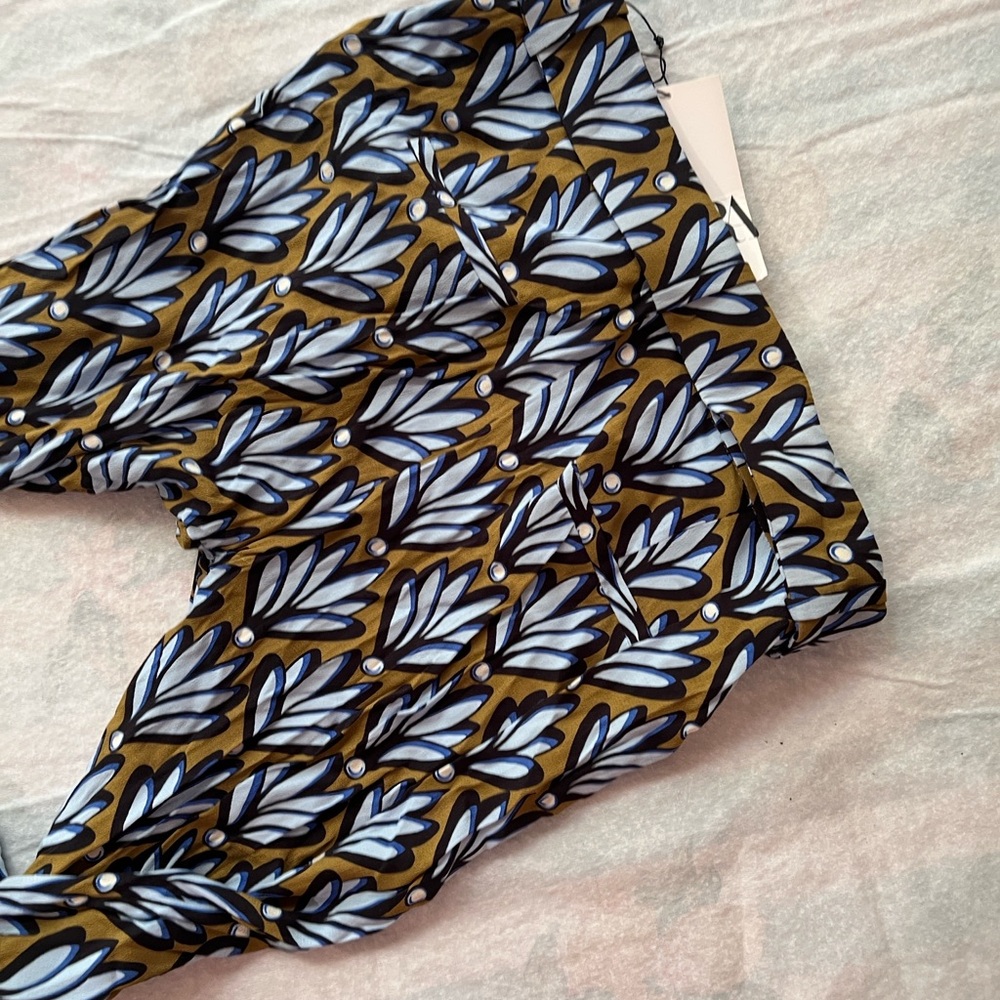 Zara Patterned Leggings - Blue & Brown - Picture 8 of 10